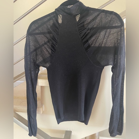 GUCCI LONG SLEEVE BLACK TOP - Picture 3 of 14